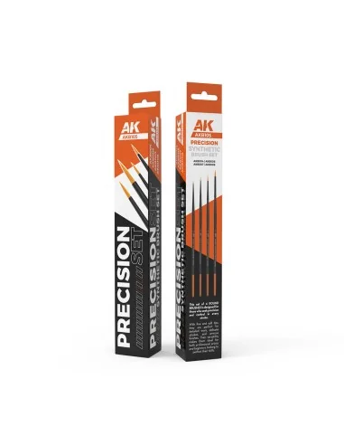 PRECISION BRUSHES SET (4 brushes) - AK Interactive AKB105