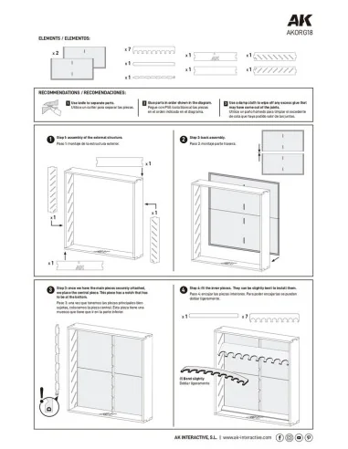 MODULAR ORGANIZER 18ml - AK Interactive AKORG18
