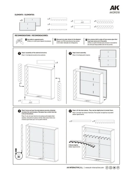 MODULAR ORGANIZER 18ml - AK Interactive AKORG18