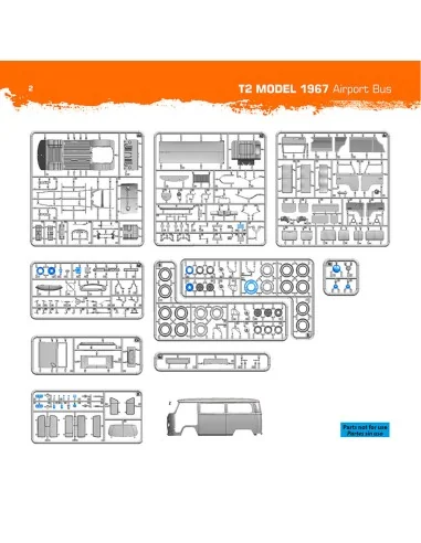VOLKSWAGEN T2 Model 1967 Airport Bus, 1/35 - AK Interactive AK35033