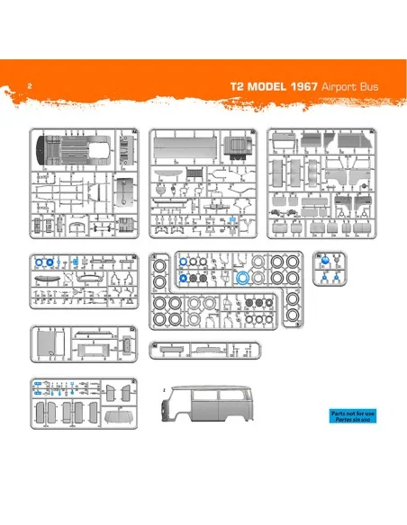 [NO_DESC] VOLKSWAGEN T2 Model 1967 Airport Bus, 1/35 - AK Interacti...
