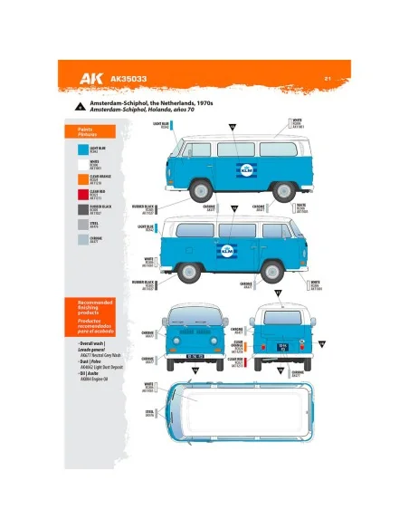 VOLKSWAGEN T2 Model 1967 Airport Bus, 1/35 - AK Interactive AK35033