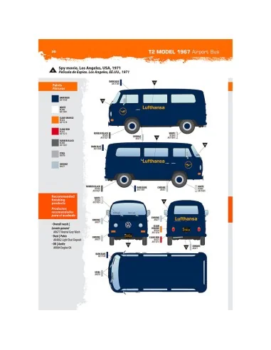 VOLKSWAGEN T2 Model 1967 Airport Bus, 1/35 - AK Interactive AK35033