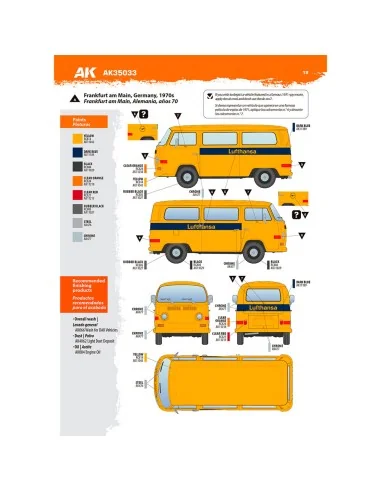 VOLKSWAGEN T2 Model 1967 Airport Bus, 1/35 - AK Interactive AK35033