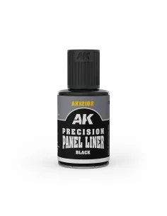 PRECISION PANELINER- BLACK 30ml - AK Interactive AK12102