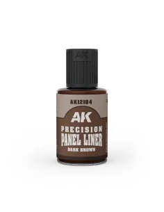 PRECISION PANELINER- DARK BROWN 30ml - AK Interactive AK12104