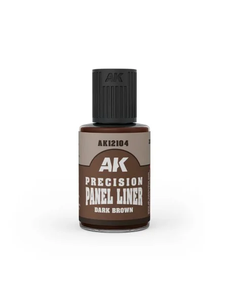 PRECISION PANELINER- DARK BROWN 30ml - AK Interactive AK12104