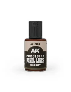 PRECISION PANELINER- DARK RUST 30ml - AK Interactive AK12106
