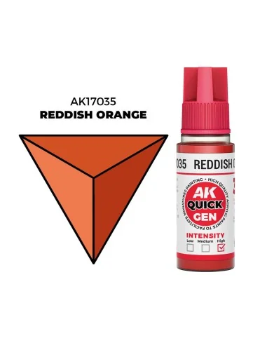 REDDISH ORANGE 18 ml - QUICK GEN - AK Interactive AK17035