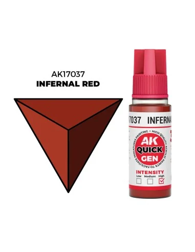 INFERNAL RED 18 ml - QUICK GEN - AK Interactive AK17037