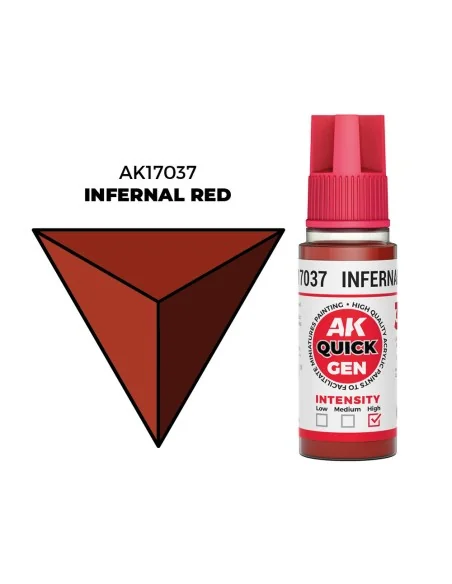[NO_DESC] INFERNAL RED 18 ml - QUICK GEN - AK Interactive AK17037
