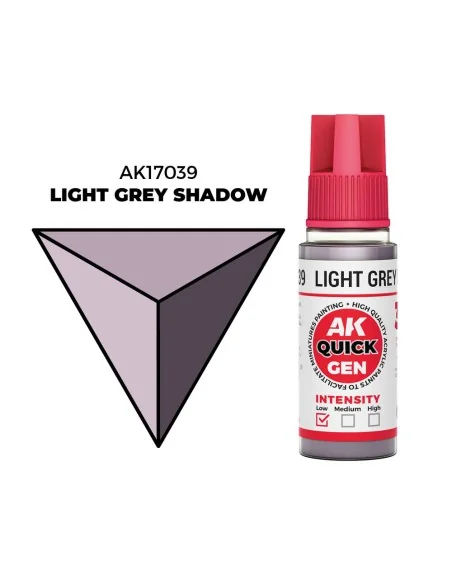 LIGHT GREY SHADOW 18 ml - QUICK GEN - AK Interactive AK17039