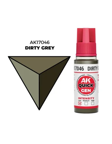 DIRTY GREY 18 ml - QUICK GEN - AK Interactive AK17046