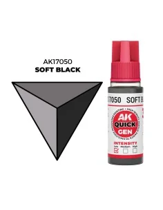 SOFT BLACK 18 ml - QUICK GEN - AK Interactive AK17050