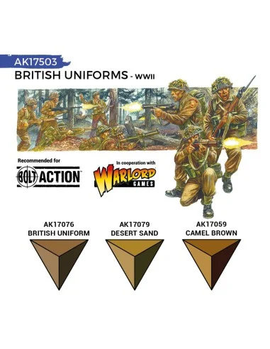 BRITISH UNIFORMS (QUICK GEN SET) - AK Interactive AK17503