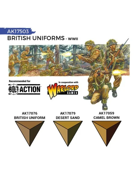 BRITISH UNIFORMS (QUICK GEN SET) - AK Interactive AK17503