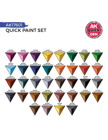 [NO_DESC] QUICK PAINT SET - 36 QUICK GEN COLORS (+2 FREE BRUSHES) -...