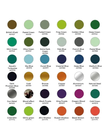 WARGAME PAINT IT ALL BOX 72 COLORS 3GEN - AK Interactive AK11783