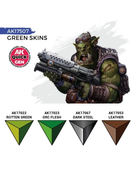 [NO_DESC] GREEN SKINS (QUICK GEN SET) - AK Interactive AK17507