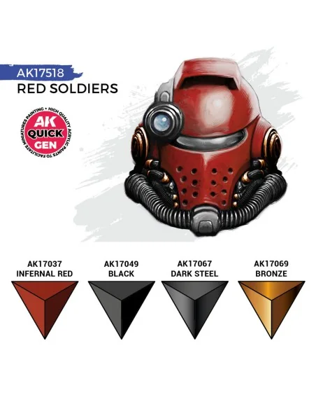 RED SOLDIERS (QUICK GEN SET) - AK Interactive AK17518