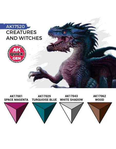 CREATURES AND WITCHES (QUICK GEN SET) - AK Interactive AK17520