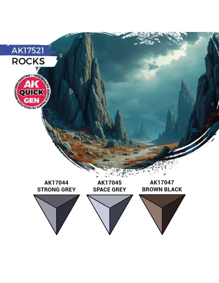 ROCKS (QUICK GEN SET) - AK Interactive AK17521