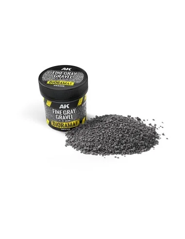 FINE GRAY GRAVEL 1-3 MM 100ML - AK Interactive AK8308
