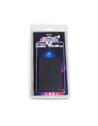 RECTANGULAR BASES 75x50mm x 4 units - AK Interactive AK1121