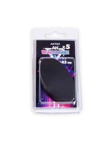 OVAL BASES 75x42mm x 5 units - AK Interactive AK1123