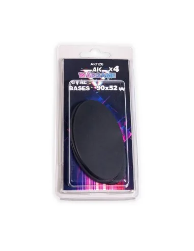OVAL BASES 90x52mm x 4 units - AK Interactive AK1126