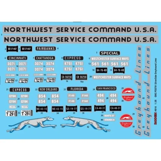 1947 PD-3701 Silverside Bus - Roden 816