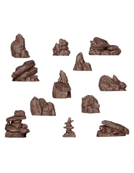 ROCKS & TORS - BASING BITS 12 pieces - AK Interactive AKBIT0003