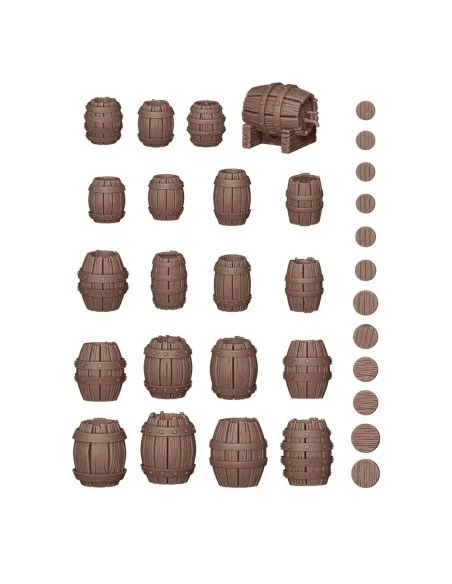 WOOD BARRELS - BASING BITS 32 pieces - AK Interactive AKBIT0011