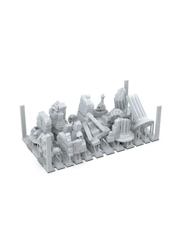 VILLAGE RUINS - BASING BITS 12 pieces - AK Interactive AKBIT0012