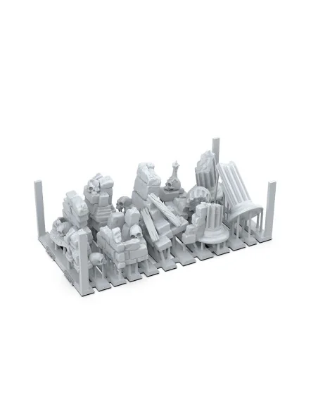 VILLAGE RUINS - BASING BITS 12 pieces - AK Interactive AKBIT0012