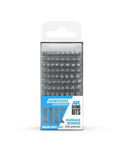 HUMAN BONES - BASING BITS 120 pieces - AK Interactive AKBIT0013