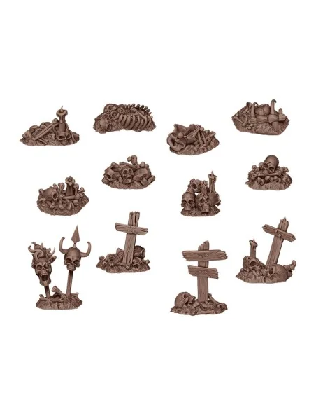 BONES REMAINS - BASING BITS 12 pieces - AK Interactive AKBIT0014