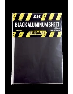 [NO_DESC] BLACK ALUMINIUM SHEET 150UM 200x250mm - AK Interactive AK...