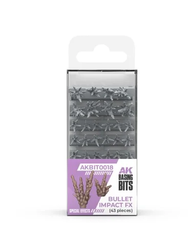 BULLET IMPACT FX - BASING BITS 43 pieces - AK Interactive AKBIT0018