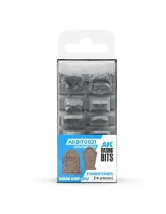TUMBSTONES - BASING BITS 14 pieces - AK Interactive AKBIT0021