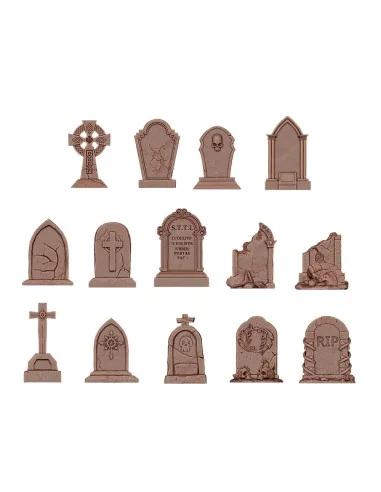 [NO_DESC] TUMBSTONES - BASING BITS 14 pieces - AK Interactive AKBIT...