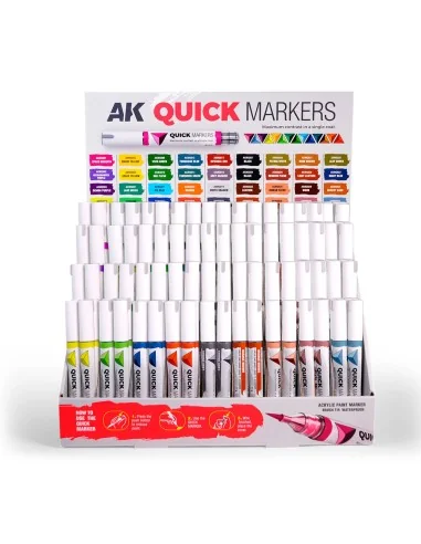 Cardboard Display Quick Markers - AK Interactive AKMQ151