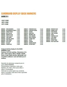Cardboard Display Quick Markers - AK Interactive AKMQ151 2