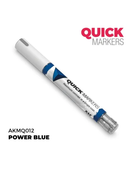 POWER BLUE - QUICK MARKER - AK Interactive AKMQ012