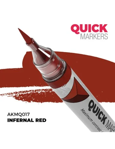 INFERNAL RED - QUICK MARKER - AK Interactive AKMQ017