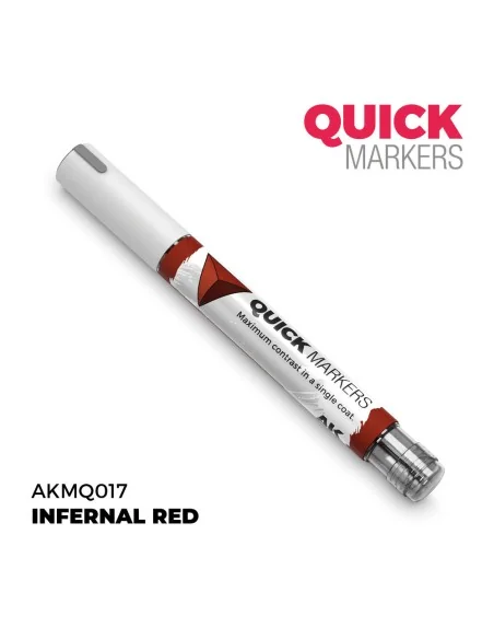 [NO_DESC] INFERNAL RED - QUICK MARKER - AK Interactive AKMQ017