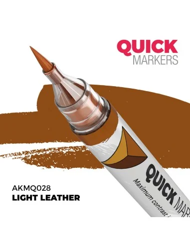 LIGHT LEATHER - QUICK MARKER - AK Interactive AKMQ028