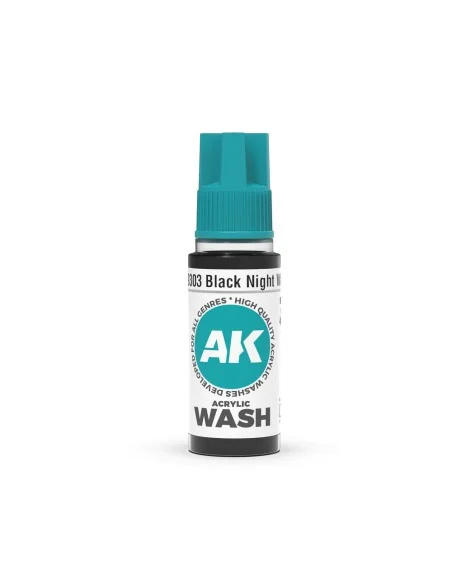 Black Night Wash 18ml - AK Interactive AK19303