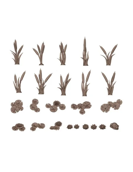WATER LILIES & CATTAILS - AK Interactive AKBIT0024