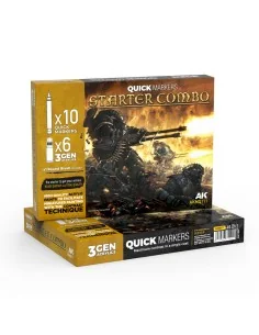 STARTER COMBO QUICK MARKERS + 3GEN SET - AK Interactive AKMQ111